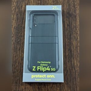 NEW Samsung Galaxy Z Flip4 5GBlack Rugged Phone Case